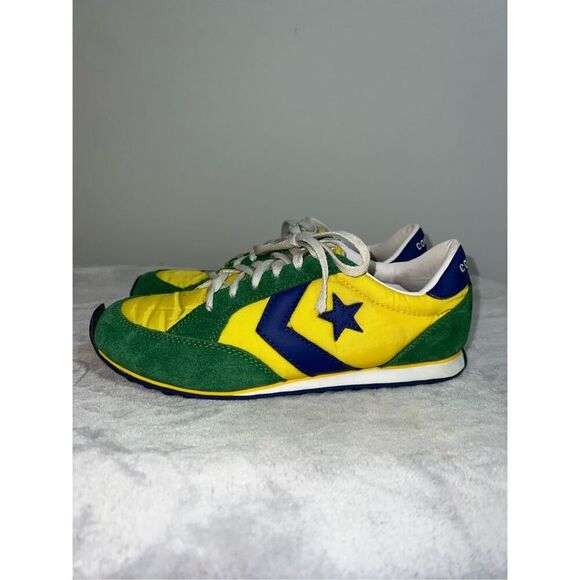 Converse Weapon Shoes Colorway DWAYNE WADE Green Yellow Blue M6 W7.5 - Picture 3 of 7